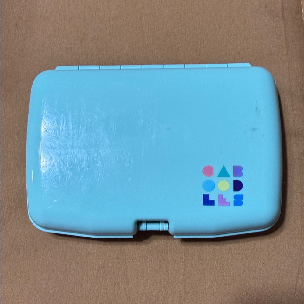 Caboodles Light Blue Organizer with Colorful Logo